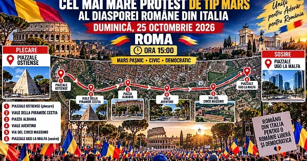 Marius Cadar, promotore delle proteste della diaspora, annuncia per il 25 ottobre la più grande manifestazione di solidarietà con Călin Georgescu