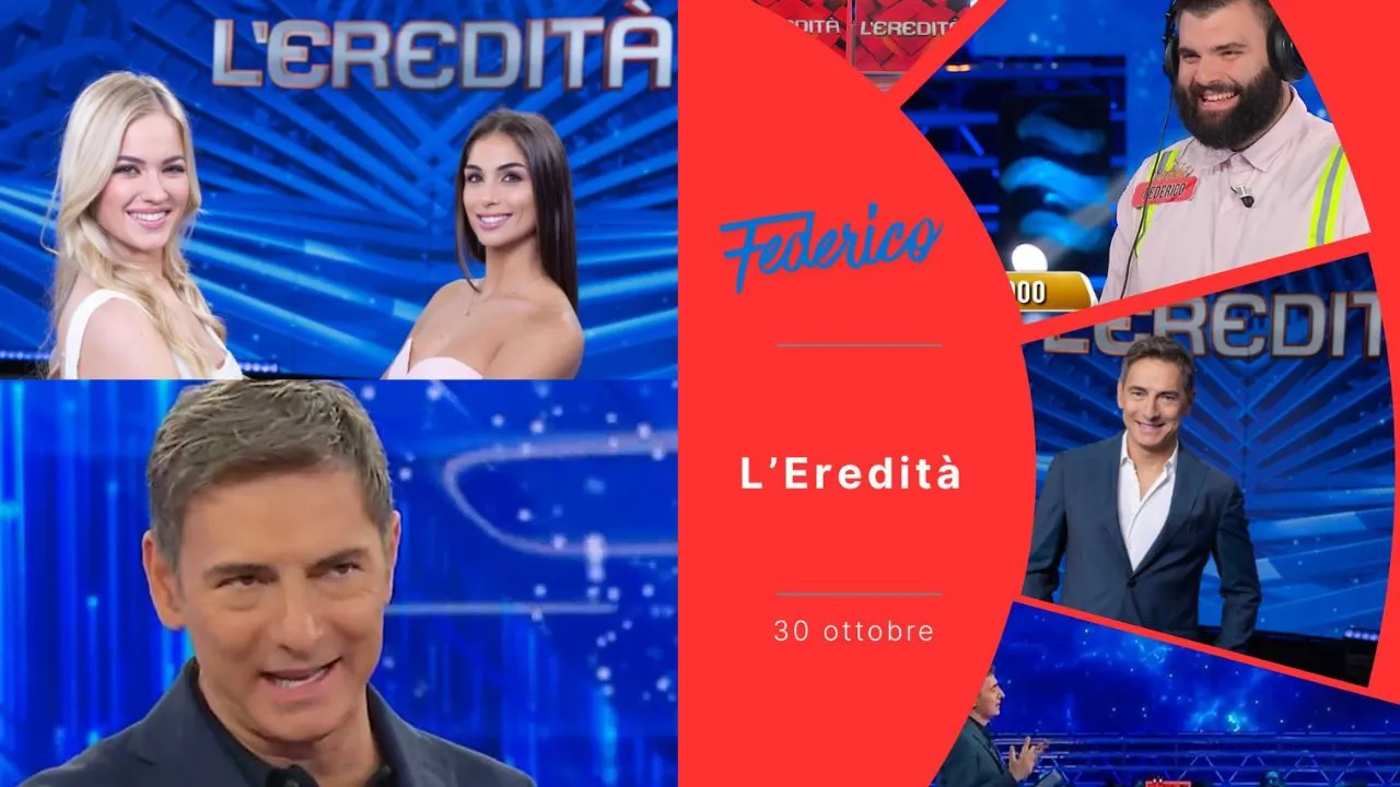 L'Eredità 30 ottobre 2026, Federico non recupera l'anticipo: quanto ha vinto ieri da Liorni